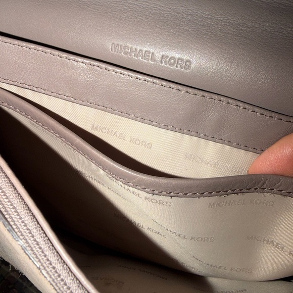 Michael Kors Tan Crossbody Bag with Eyelet Details - Picture 5 of 8